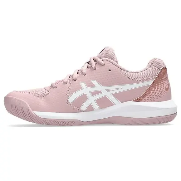 NEW ASICS Gel Dedicate 8 Tennis Shoes Pink Morganite White Women Size 8 Wide - Picture 3 of 16